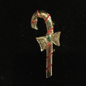 Vintage holiday Candy Cane‎ Pin